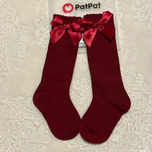 BABY GIRLS NEW SIZE 12 - 18 MONTHS BOW SOCKS - Picture 1 of 3